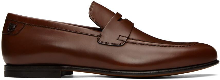 

Коричневые кожаные лоферы пенни Ferragamo, Коричневый