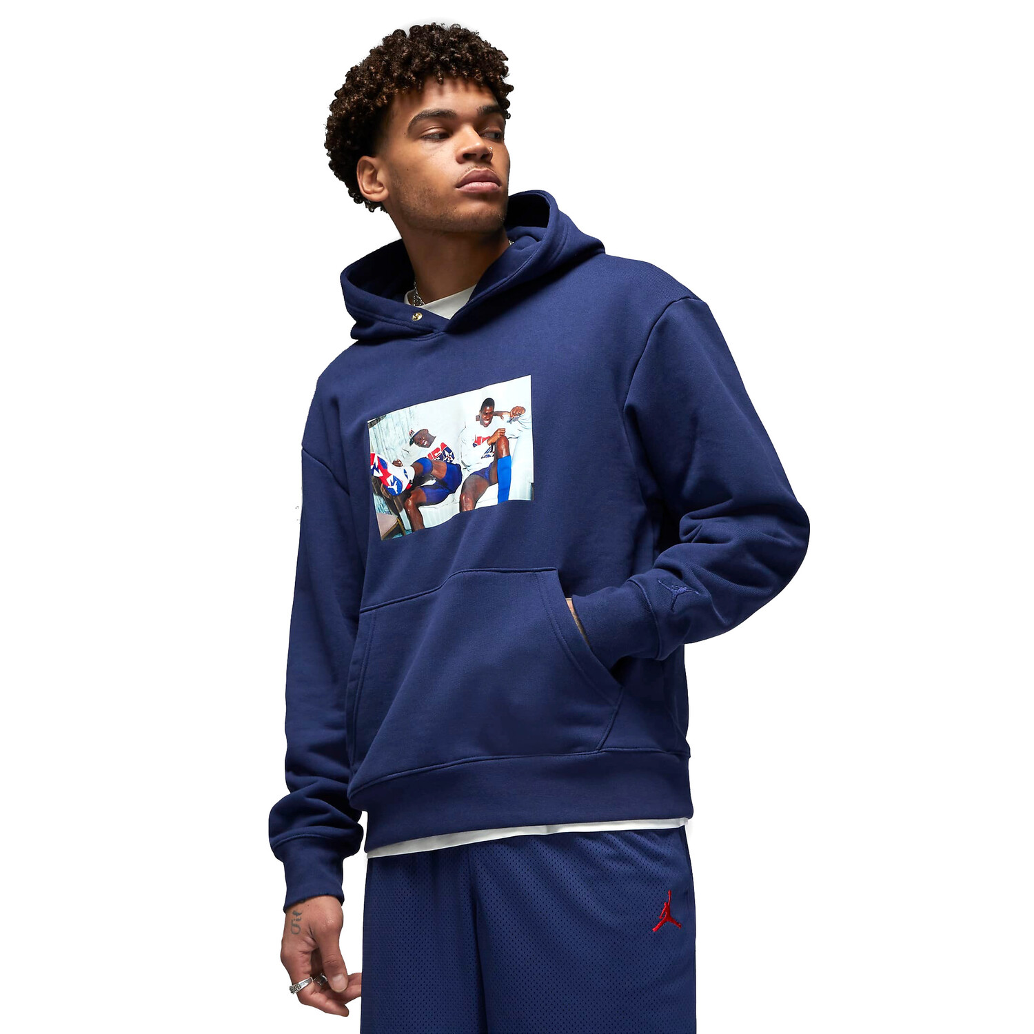 

Худи Nike Jordan x Trophy Room Men's Fleece, темно-синий