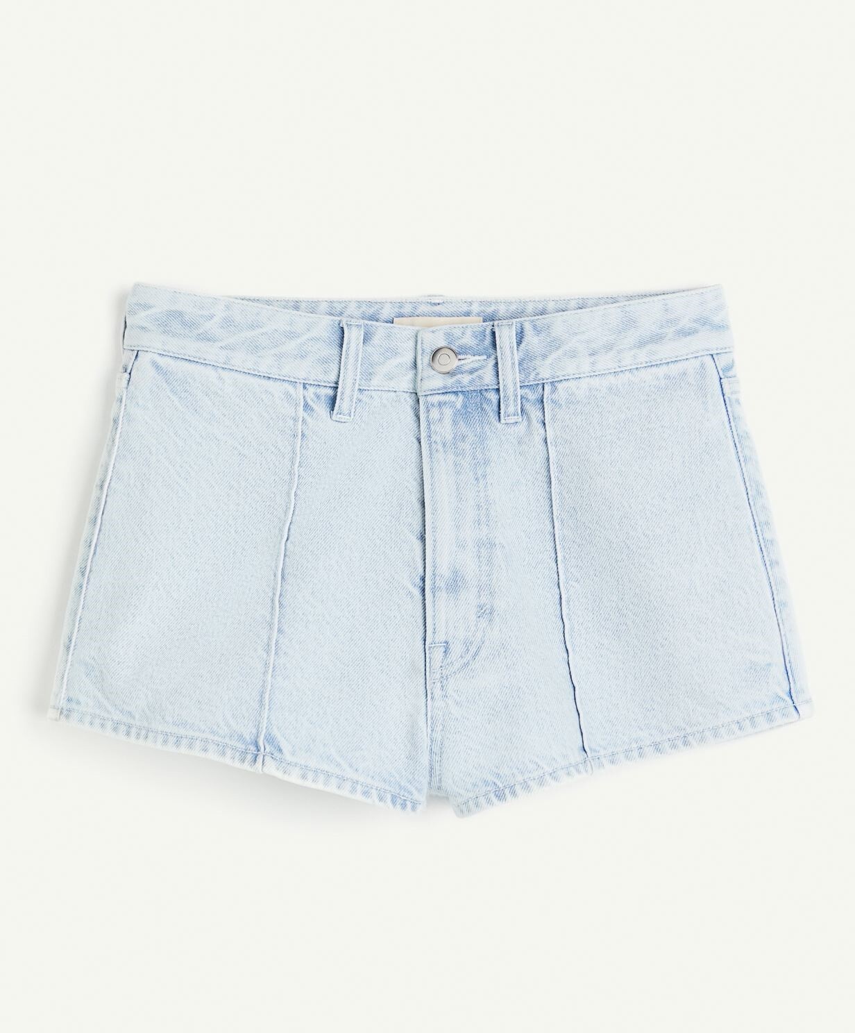

Шорты H&M Denim Mini With Creases, голубой