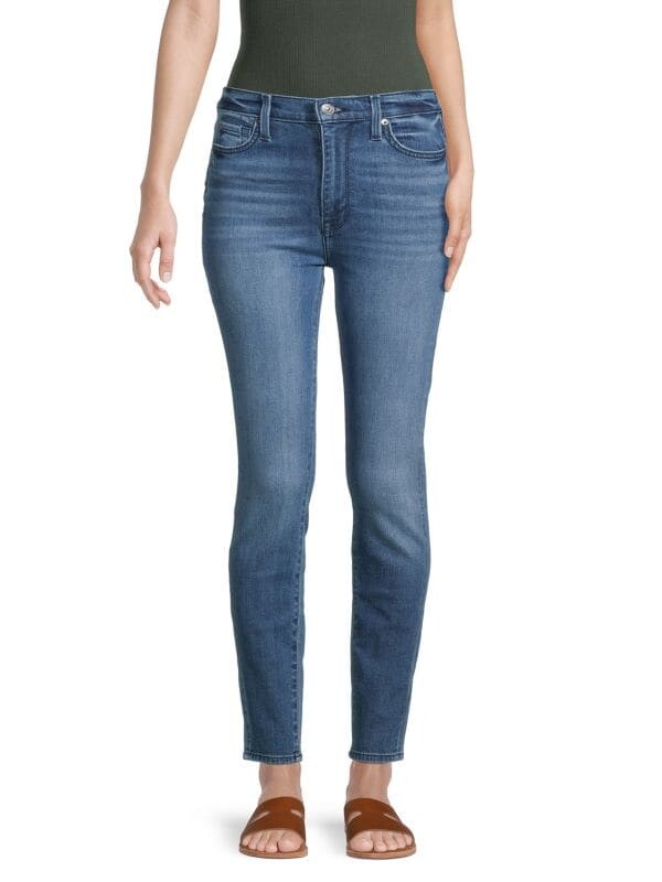 

Джинсы Скинни 7 For All Mankind до щиколотки, голубой