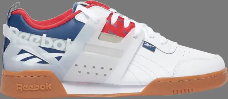 

Кроссовки workout plus ati 'white blue red' Reebok, белый