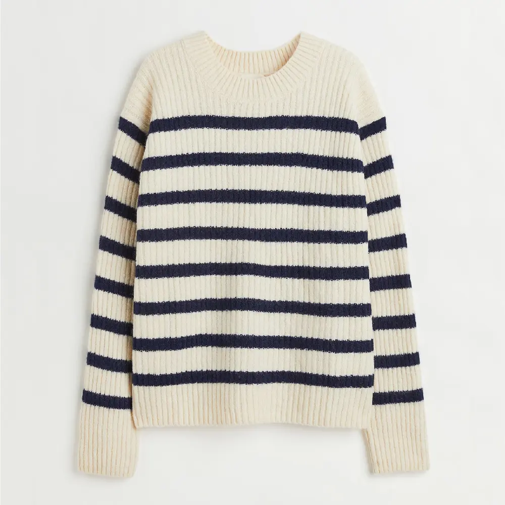 

Свитер H&M Rib-knit, кремовый, Бежевый