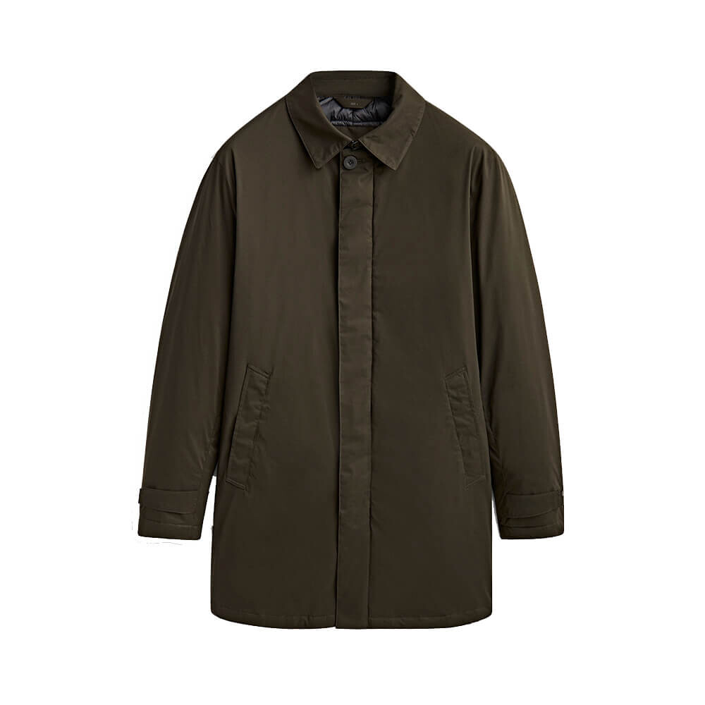 

Пуховик Massimo Dutti Technical Down Jacket, тёмный хаки