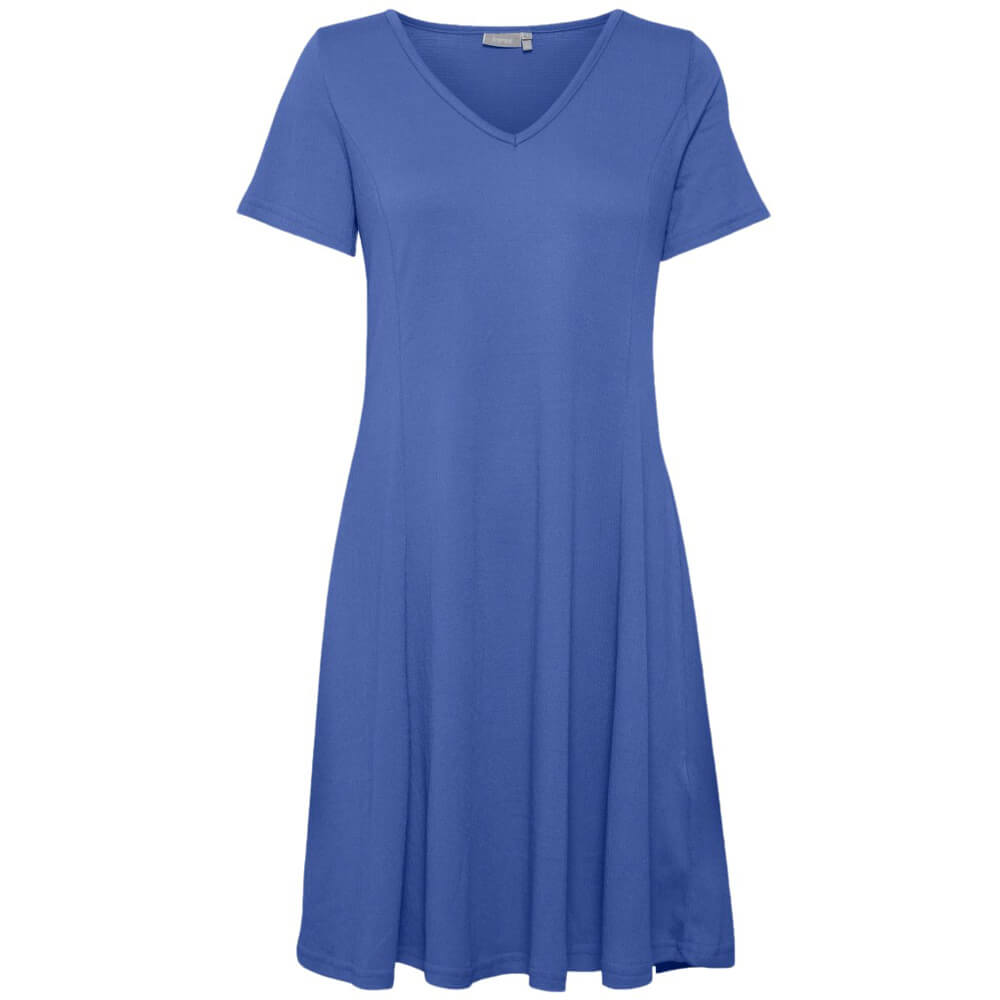 Платье Fransa Frfemelva, синий женское платье с коротким рукавом и v образным вырезом свободного покроя