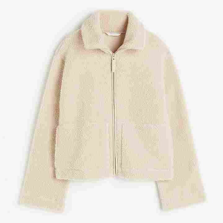 

Куртка H&M Teddy Bear, светло-бежевый