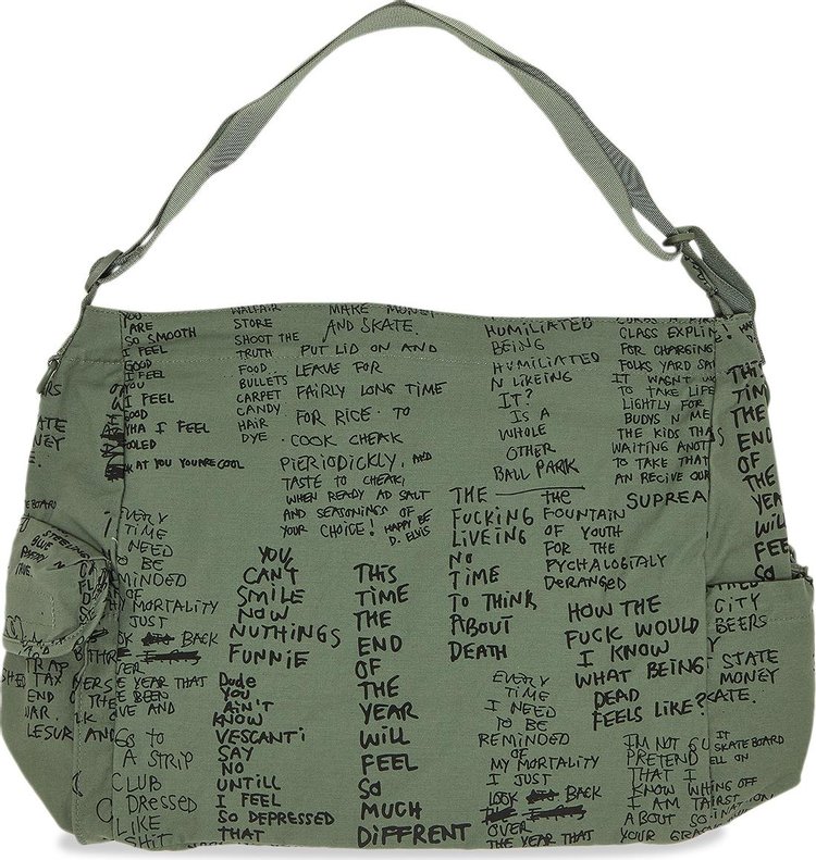 Сумка Supreme Field Messenger Bag Olive Gonz, зеленый – купить с