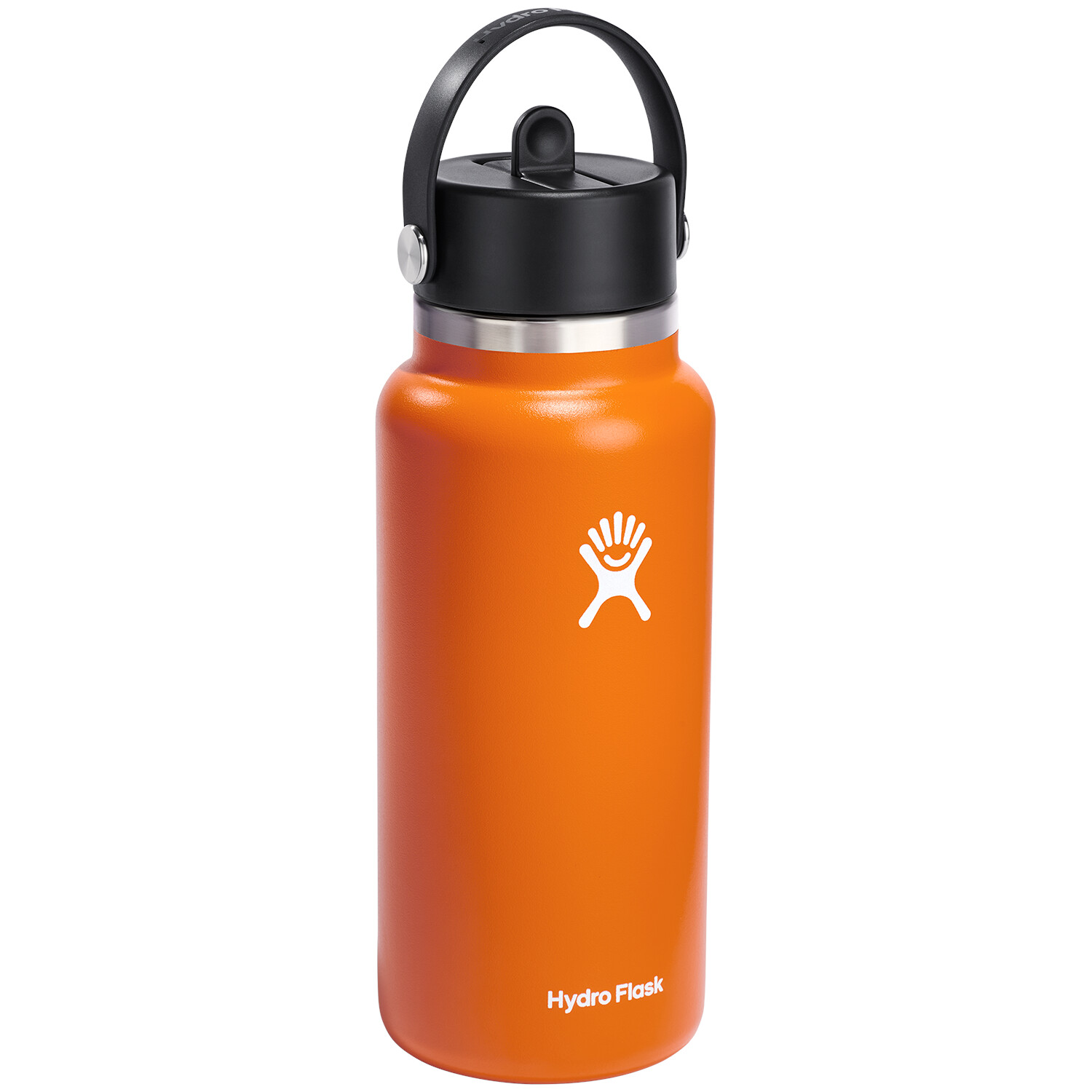 

Hydro Flask Бутылка для воды с широкой горловиной и гибкой соломенной крышкой на 32 унции, mesa