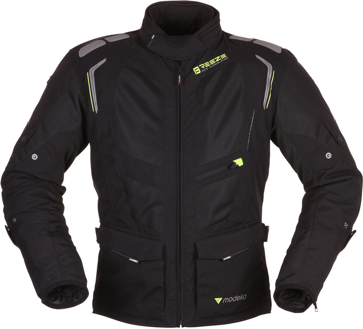 

Куртка Modeka Breeze текстильная, черный/зеленый