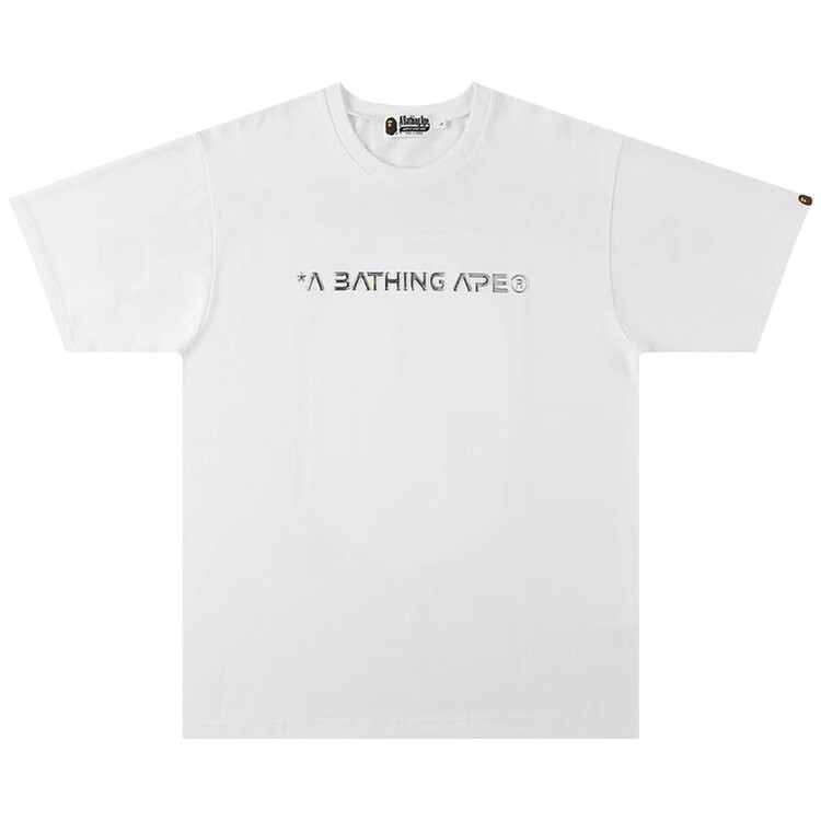 Футболка BAPE Ape Head Moon Tee 'White', белый футболка bape rainbow big ape head tee white белый