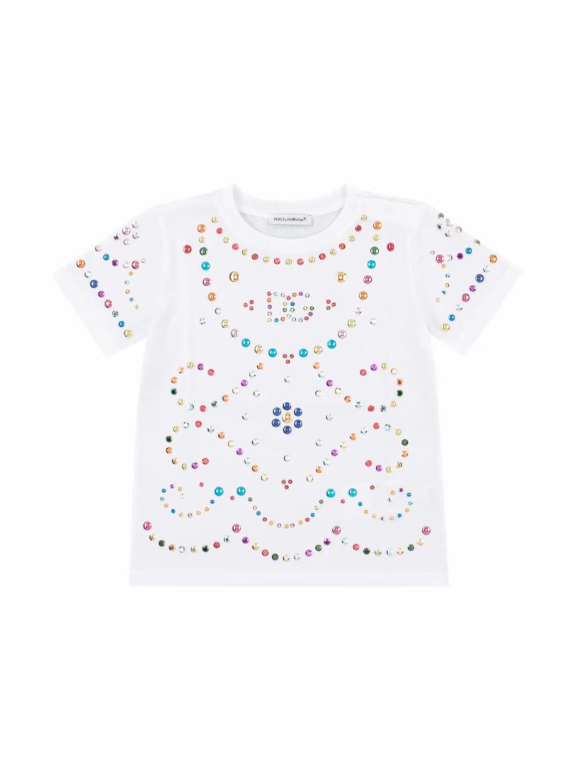 Хлопковая футболка Light Therapy Dolce&Gabbana футболка adidas размер 18 24m [met] белый