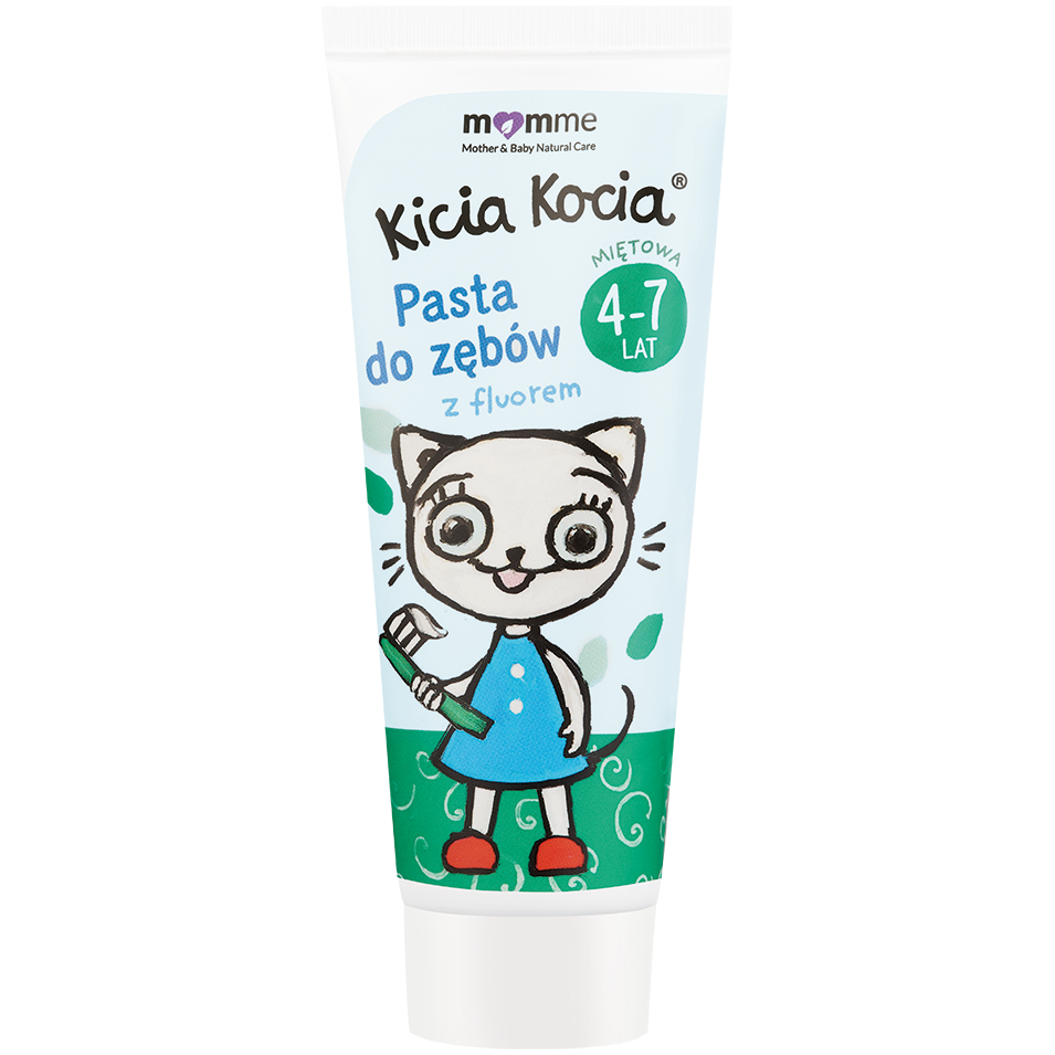 Momme Kicia Kocia зубная паста со вкусом мяты для детей 4-7 лет, 50 мл