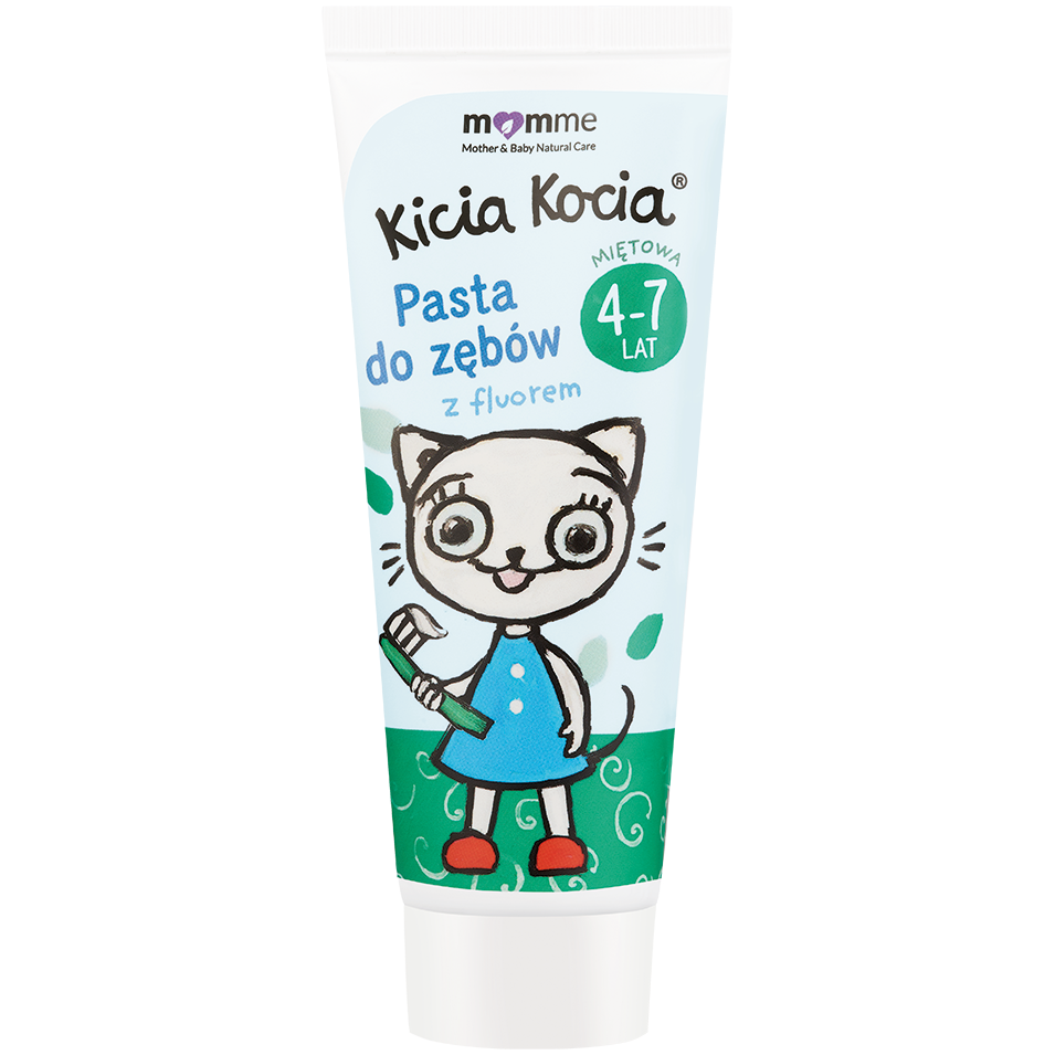 

Momme Kicia Kocia зубная паста со вкусом мяты для детей 4-7 лет, 50 мл