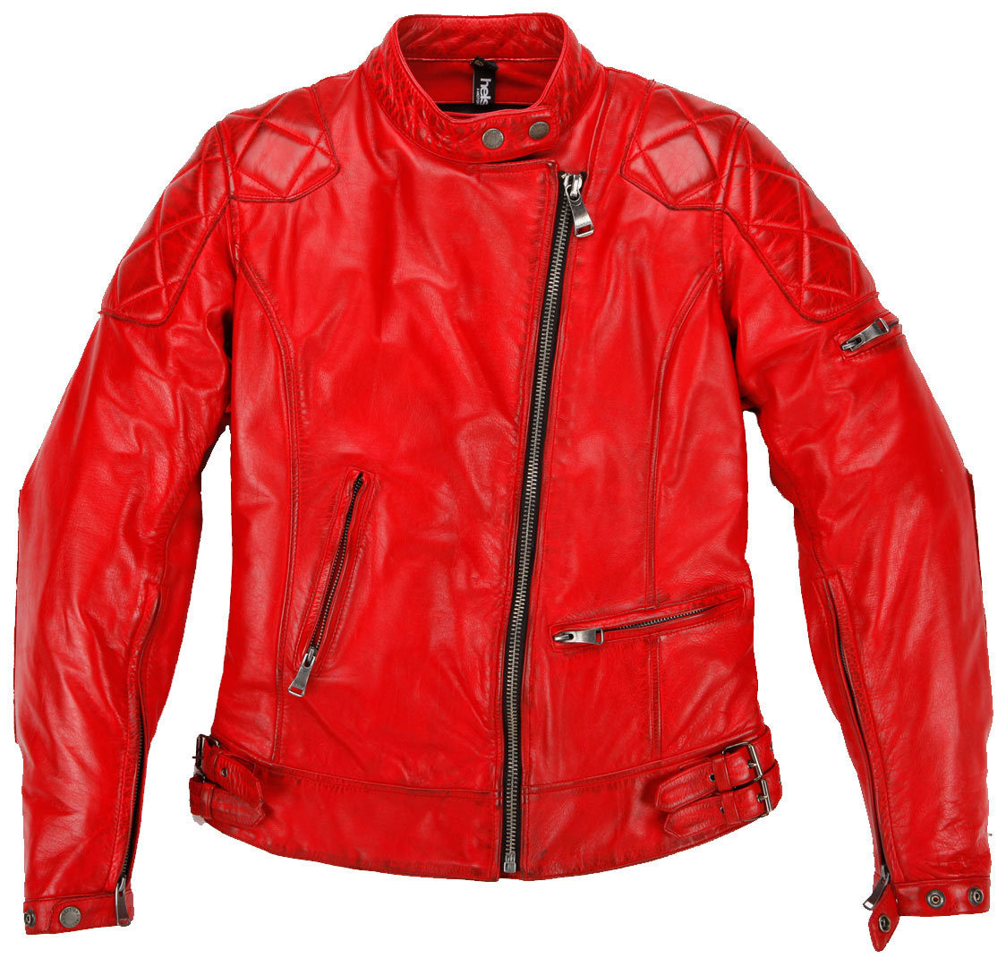 Куртка кожаная Helstons KS70 женская, красный