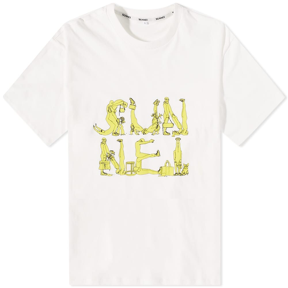 

Футболка Sunnei Figures Logo Tee, Белый