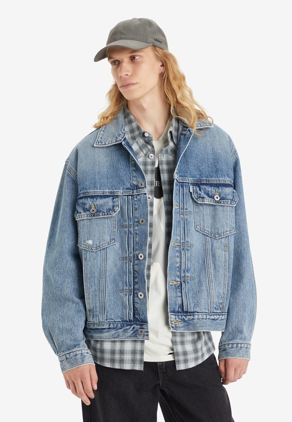 

Джинсовая куртка SILVERTAB ALL IN TRUCKER UNISEX Levi's, синий деним