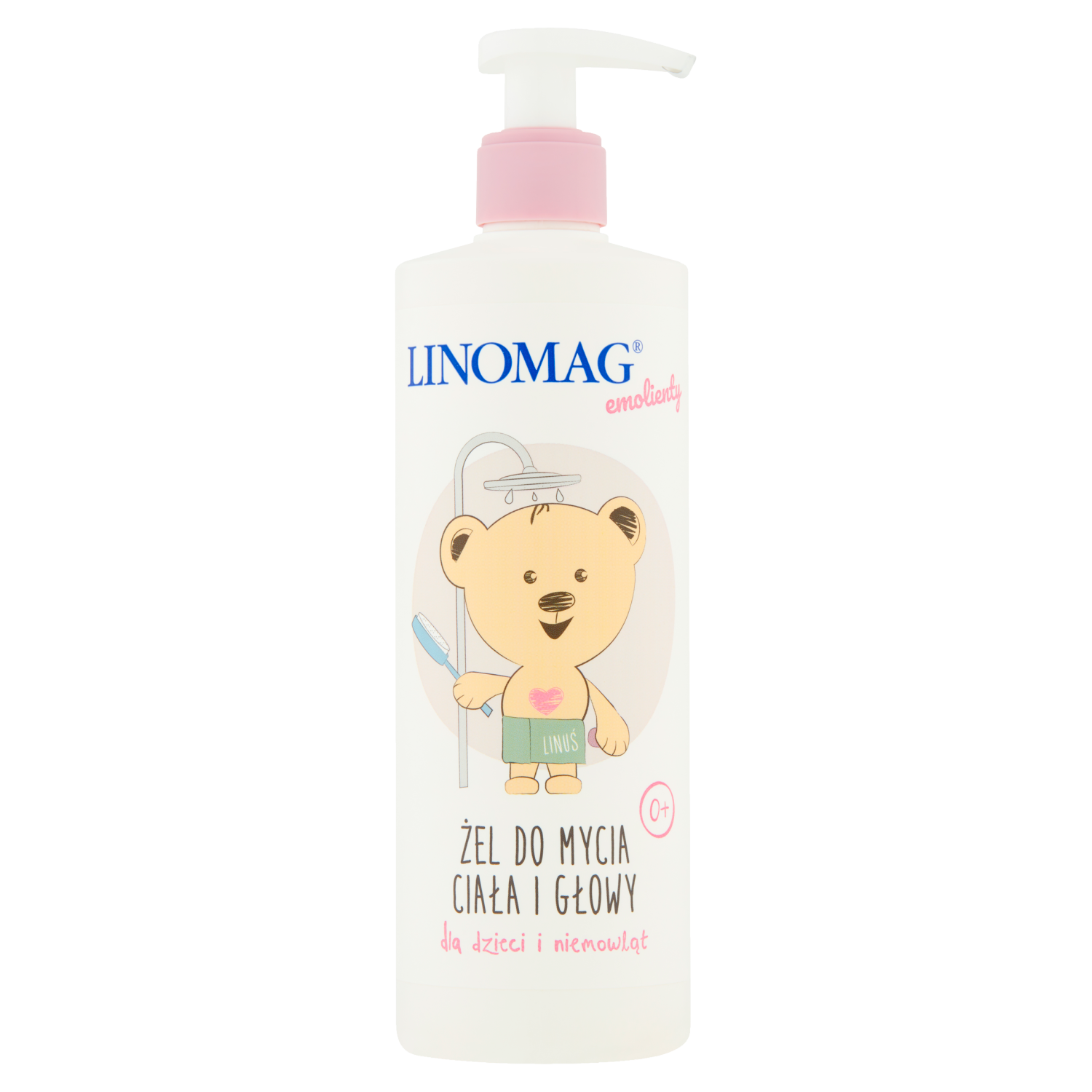 Linomag Emolienty гель для мытья тела и головы детский, 400 мл