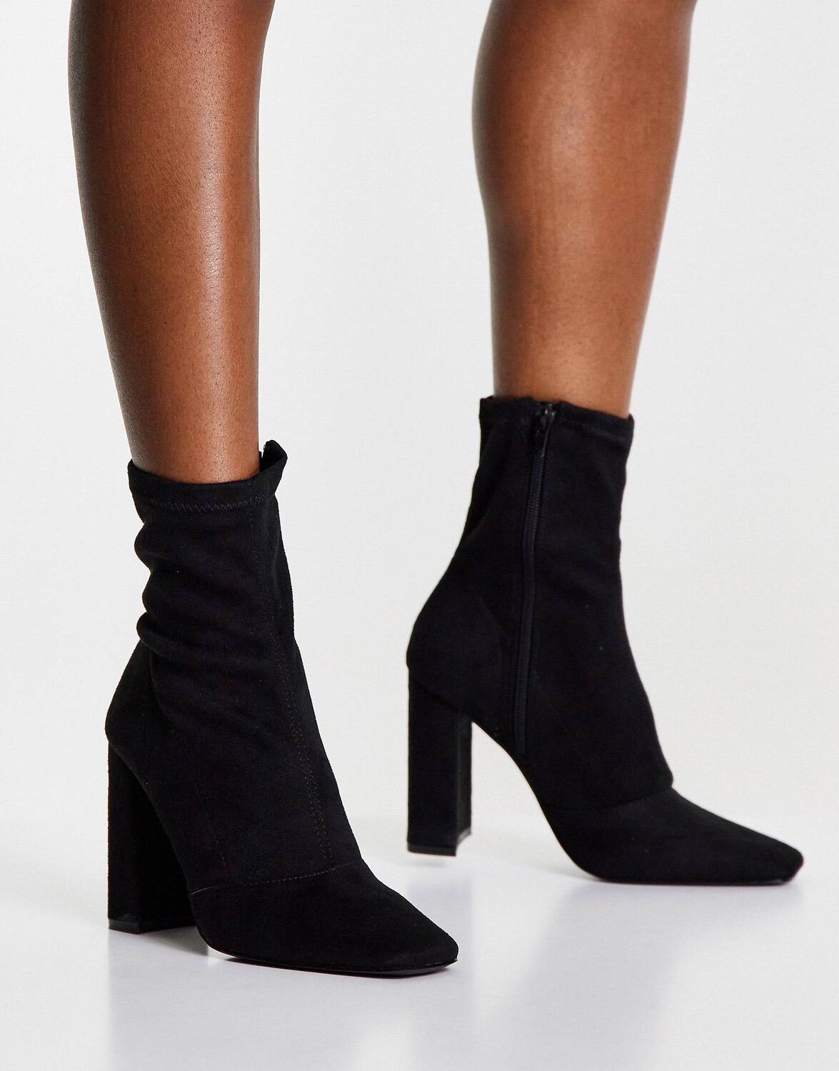

Черные сапоги на блочном каблуке ASOS DESIGN Effect, Черный
