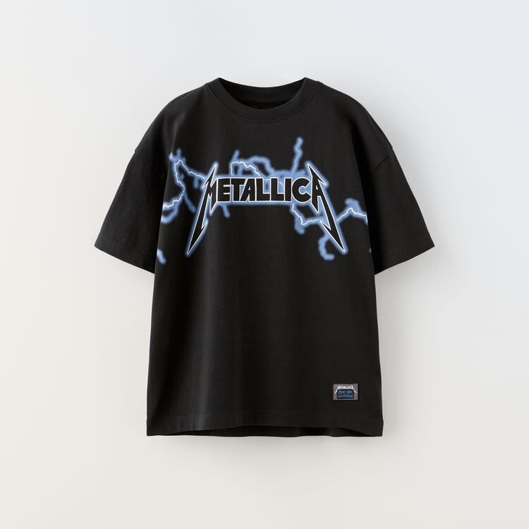 

Футболка Zara Metallica Ride The Lightning, темно-серый