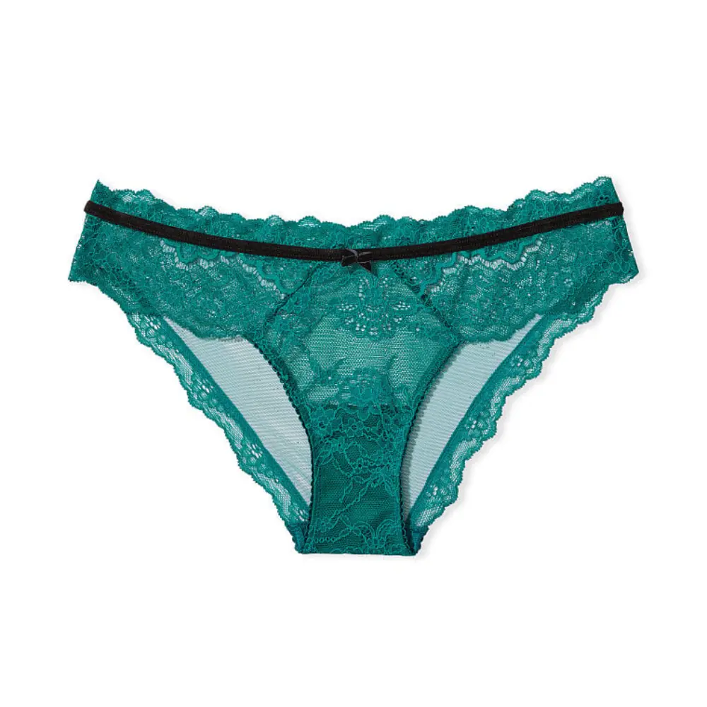 

Трусы Victorias Secret Dream Angels Lace & Velvet Cheekini, изумрудный