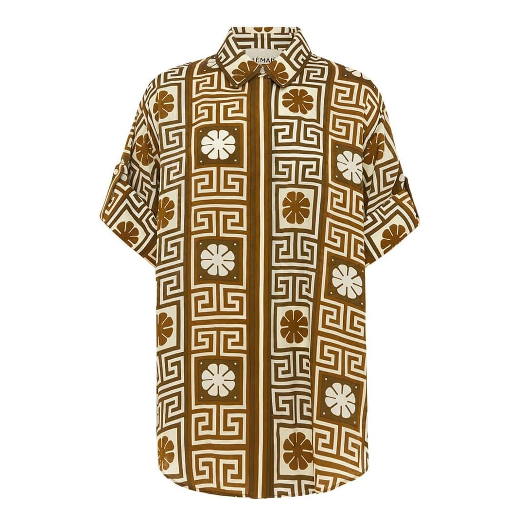 

Рубашка ALÉMAIS Dimi Jacquard, кремовый/коричневый