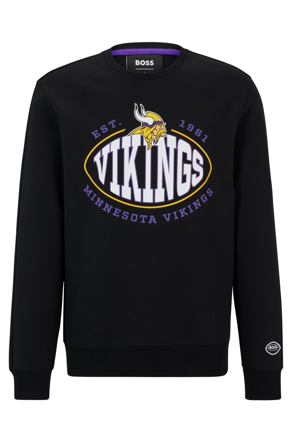 Свитшот Boss X Nfl Cotton-blend With Collaborative Branding, Vikings