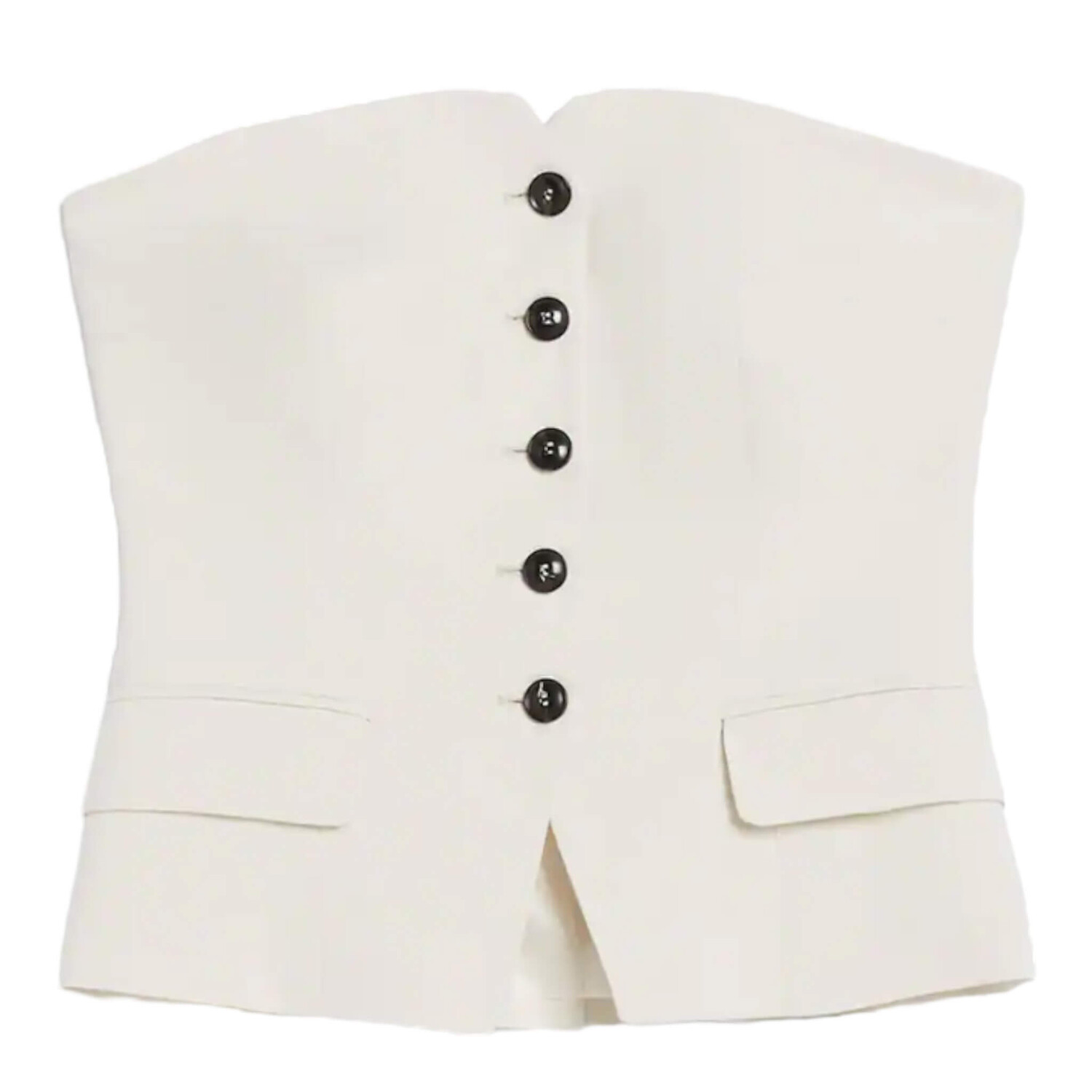 

Жилет Bershka Tailored With Exposed Shoulders, белый