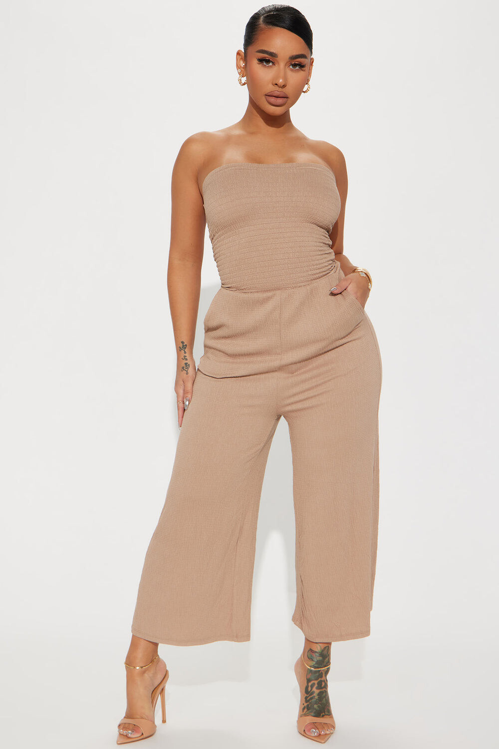 

Комбинезон Fashion Nova 3439RK, кэмел