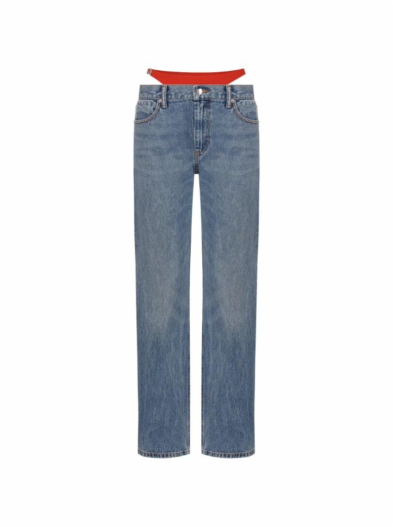 

Прямые джинсы с логотипом Alexander Wang Denim