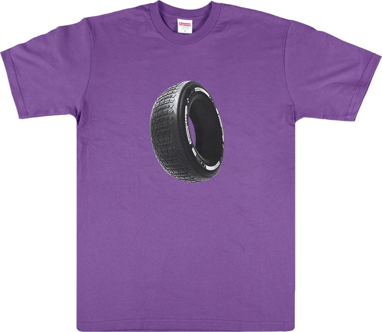 Футболка Supreme Tire Tee 'Purple', фиолетовый