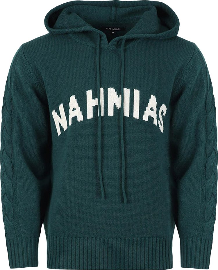 Худи Nahmias Intarsia Hoodie 'Green', зеленый - фото