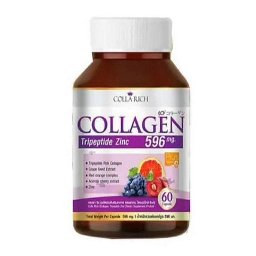 Пищевая добавка Colla Rich Collagen, 60 капсул биологически активная добавка trad marine collagen peptides 75 гр