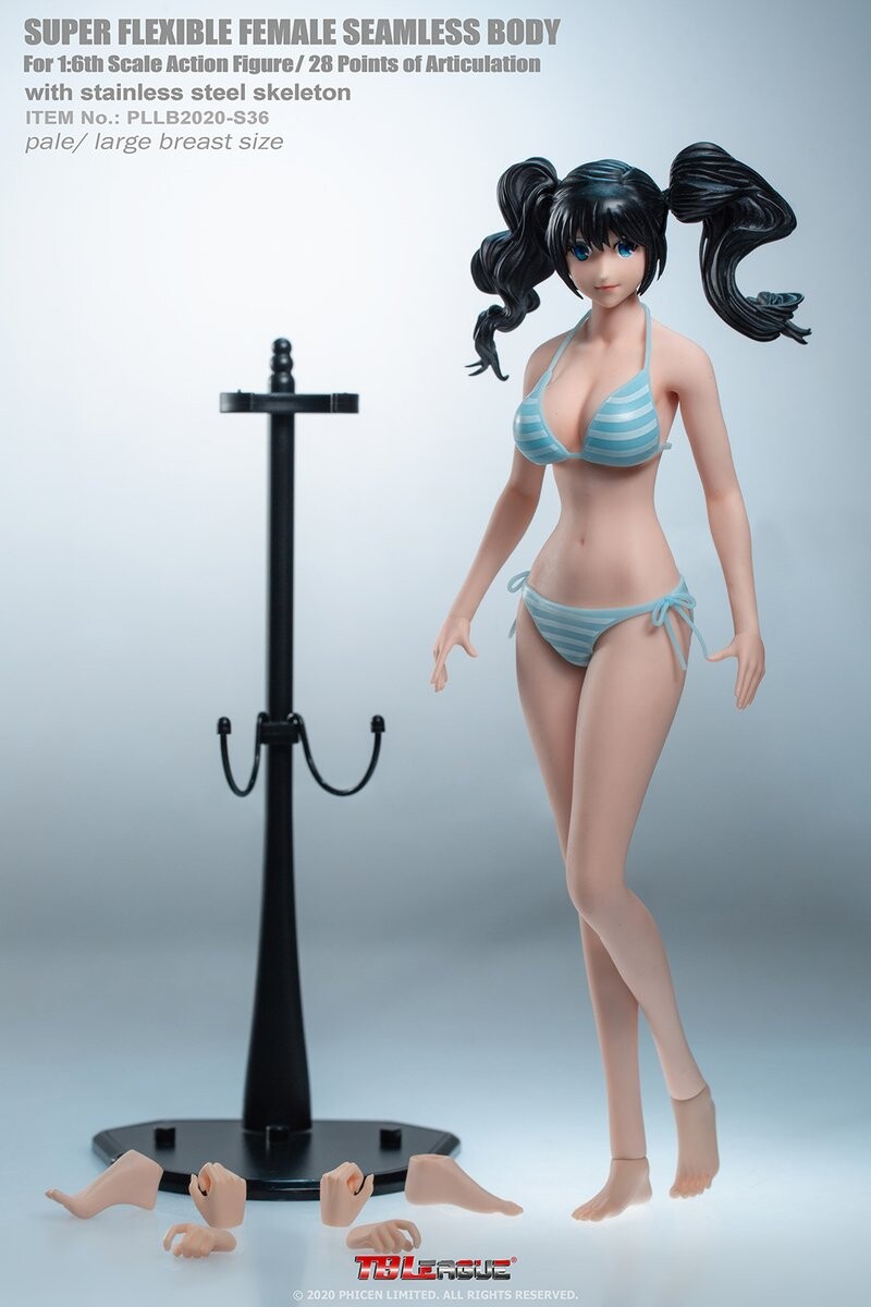 

Фигурка TBLeague S36 Anime Girls 1/6 Pale Skin Large Breast Anime Girls Seamless Body with Head Sculpt, 30 см