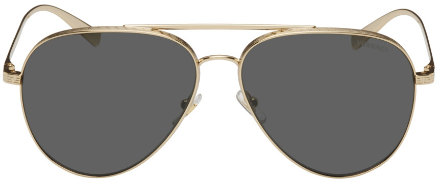 

Золотые солнцезащитные очки Greca Pilot Versace
