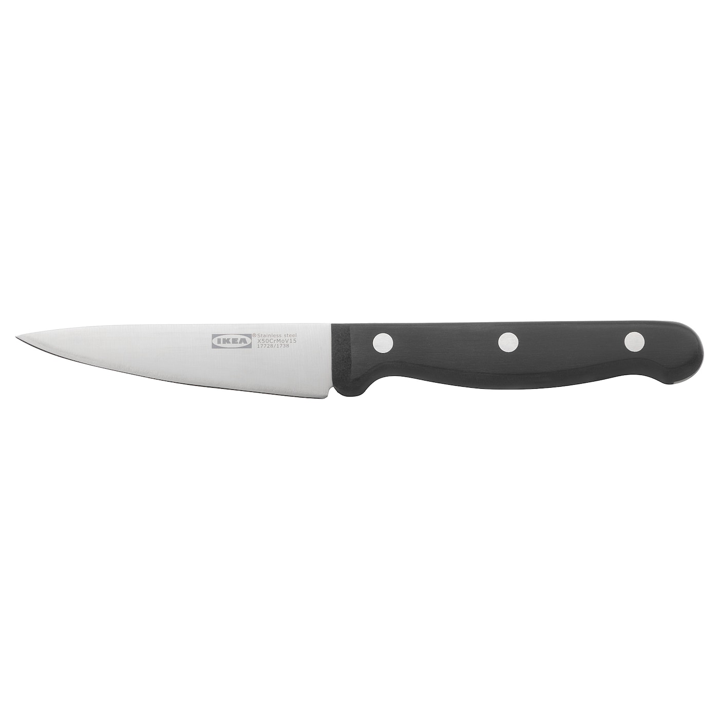 VARDAGEN ВАРДАГЕН Нож для чистки овощ/фрукт, темно-серый, 9 см IKEA аксессуар для кухонных комбайнов белвар комплект нож и решетки 20302