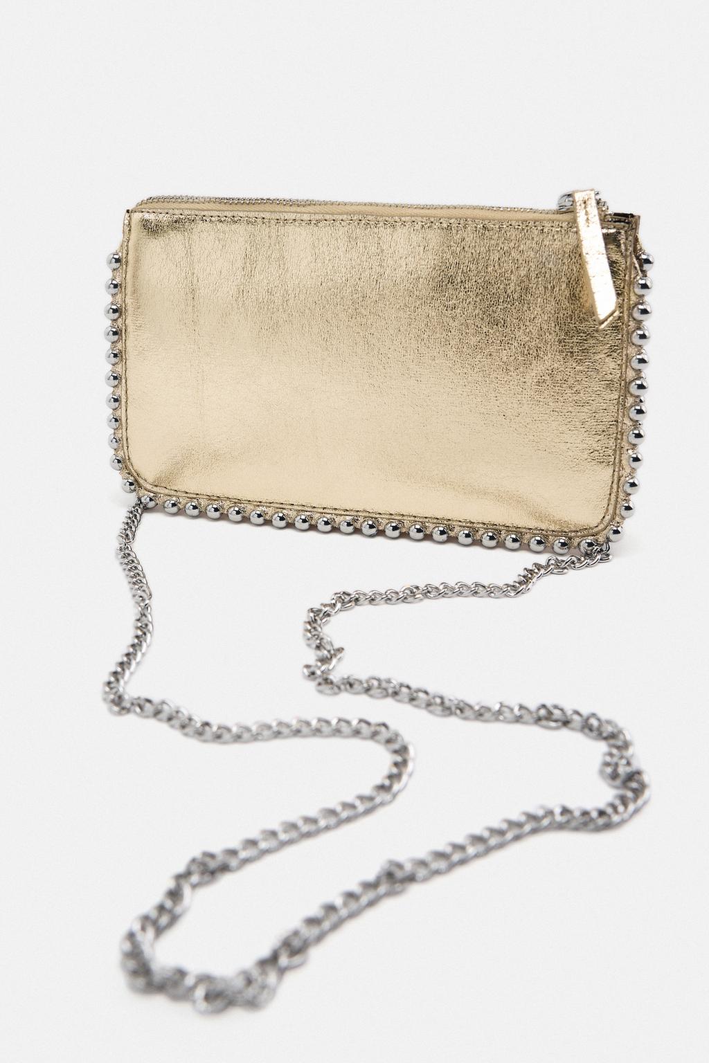 Сумка Zara Clutch With Studs, золотой застежка лобстер серебристого цвета 10 шт