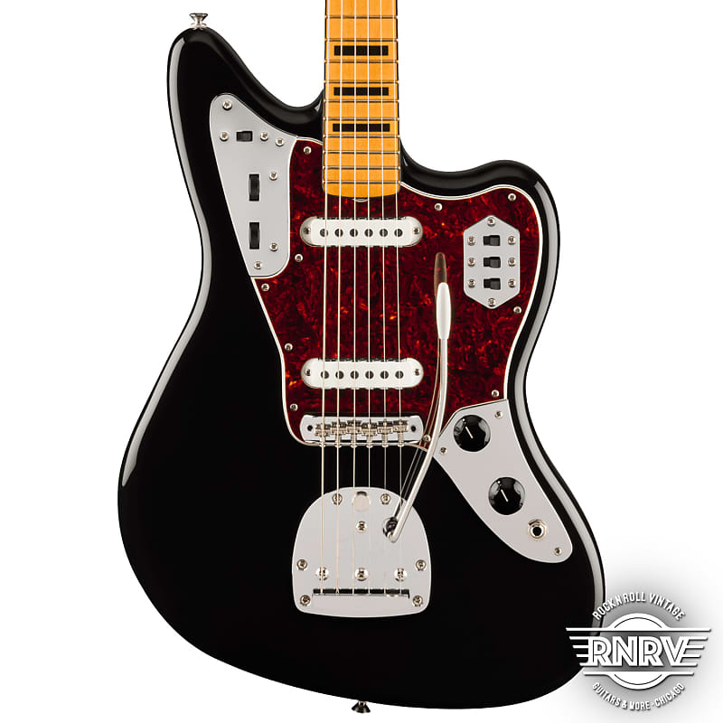 Электрогитара Fender Vintera II '70s Jaguar with Maple Fretboard - Black электрогитара fender vintera ii 70s jaguar with maple fretboard black