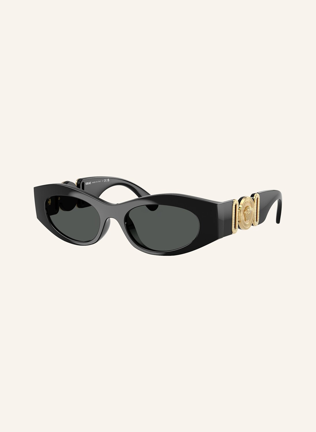 Солнцезащитные очки ve4480u VERSACE, черный/темно-серый