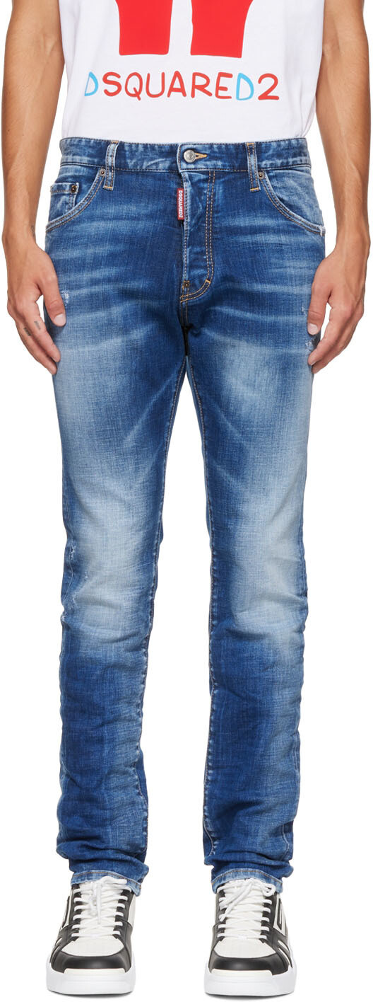 

Синие выцветшие джинсы Cool Guy Dsquared2