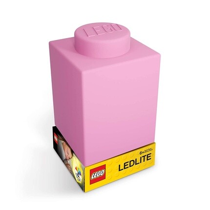 

Силиконовая лампа Lego Classic 1x1 Nitelite в виде кирпичного блока, розовый