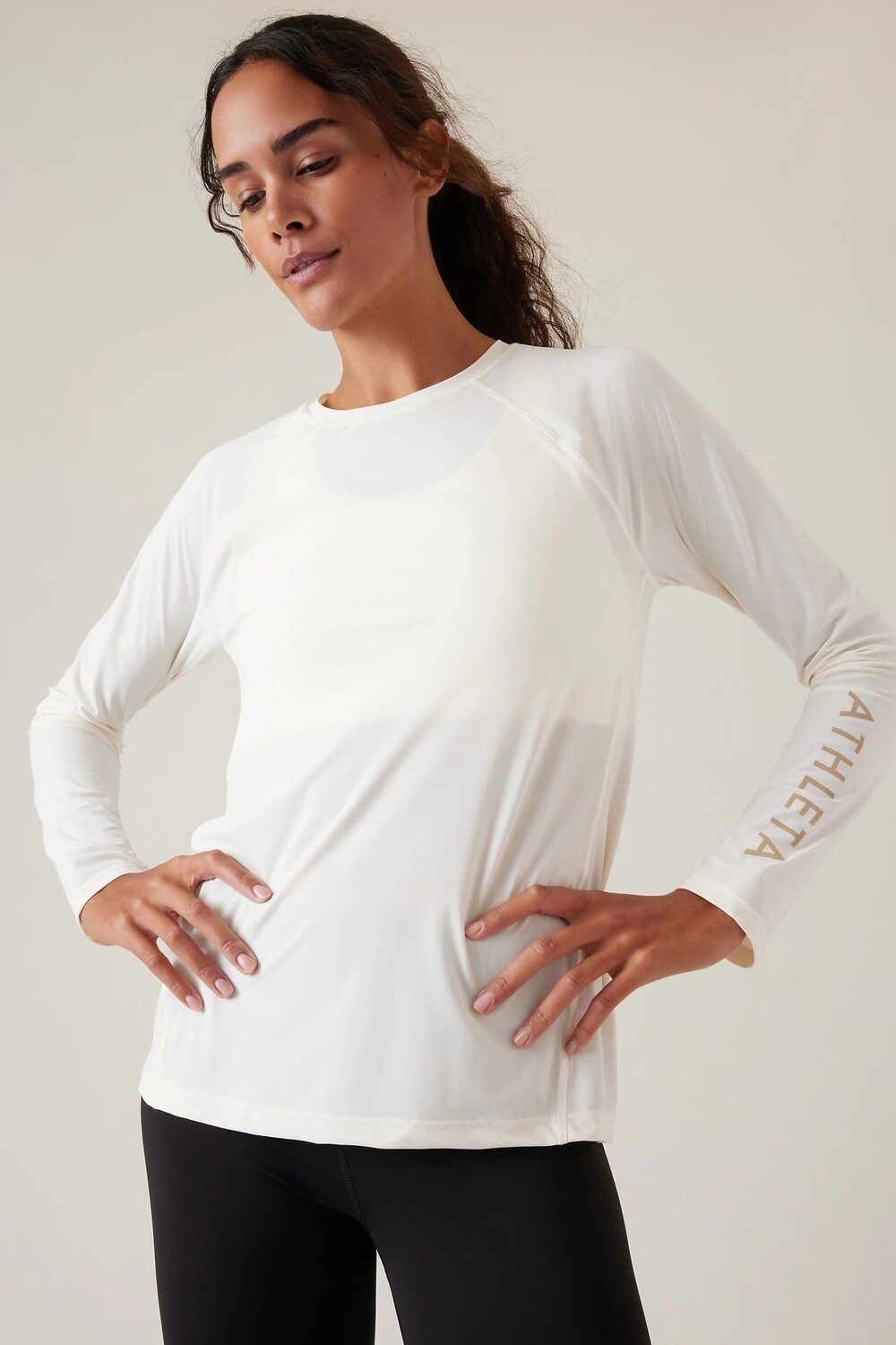 

Футболка с длинными рукавами и круглым вырезом Athleta