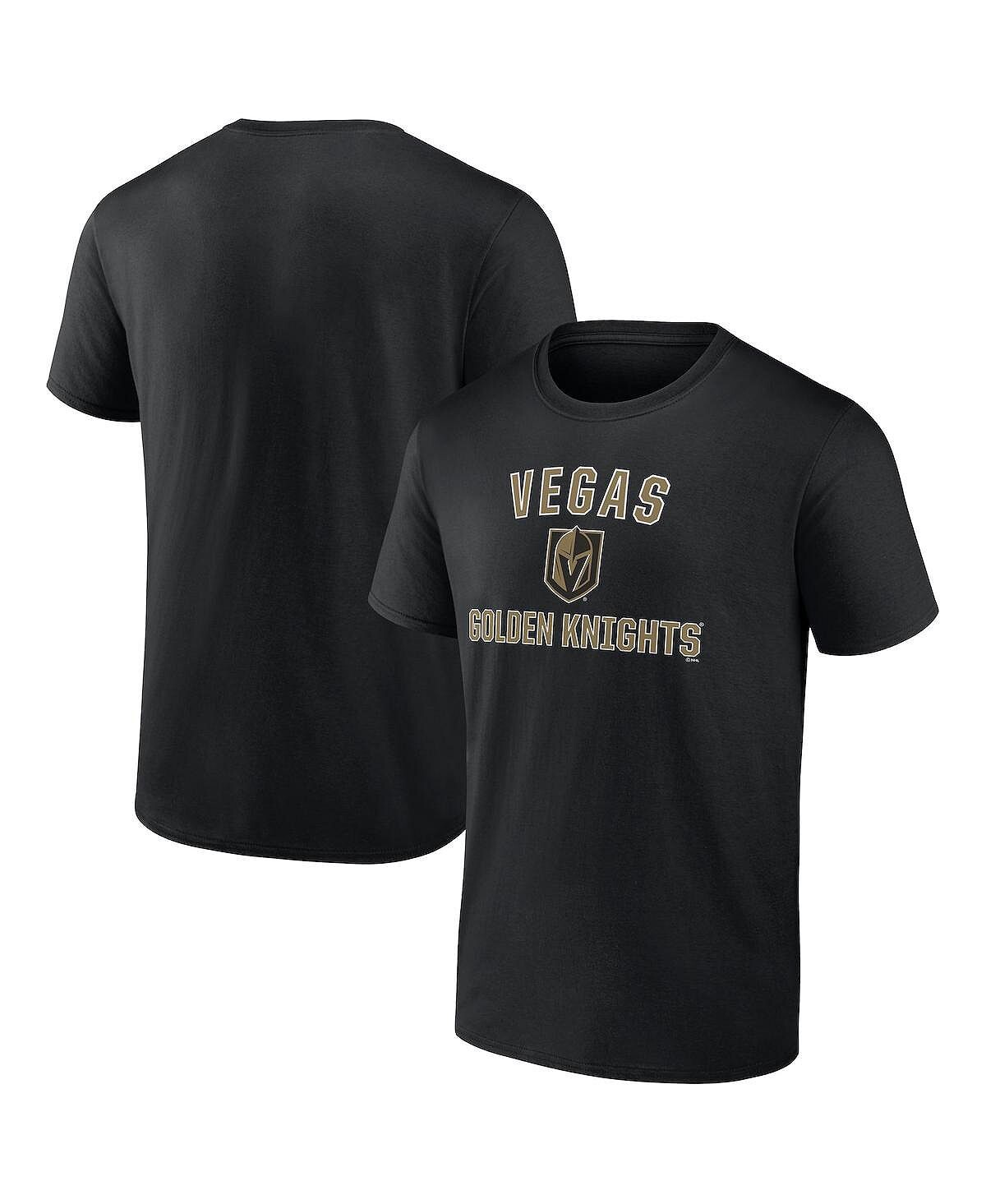 

Мужская фирменная черная футболка vegas golden knights special edition 2.0 wordmark Fanatics, черный