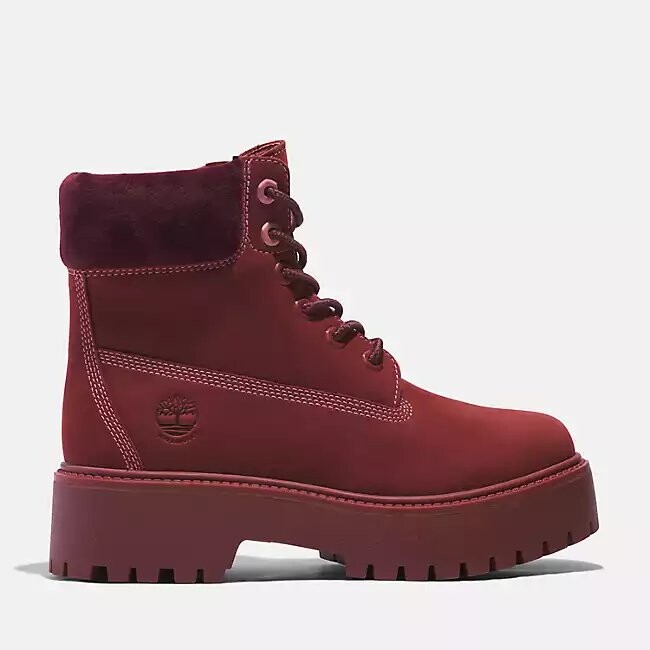 

Ботинки Timberland Stone Street 6-Inch Platform Waterproof, бордовый