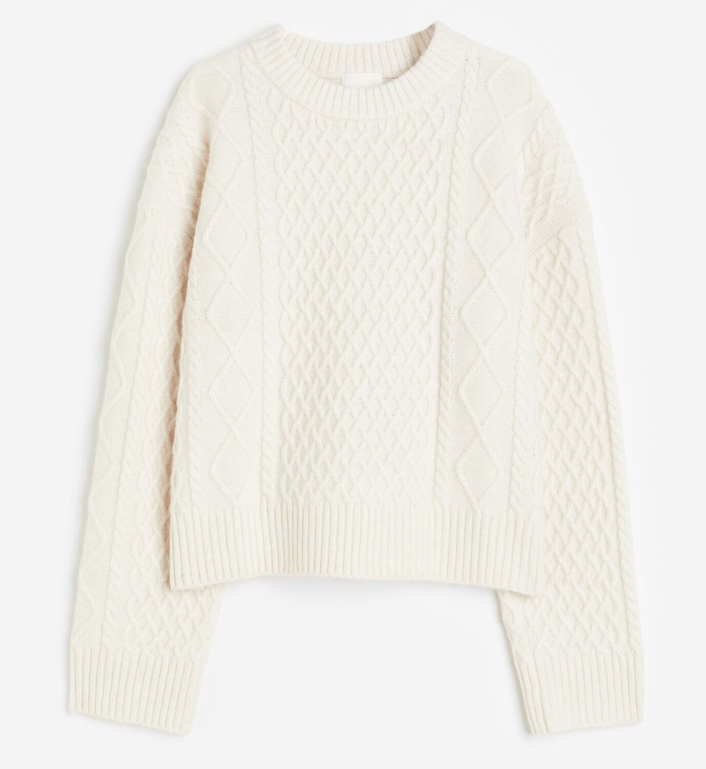 

Джемпер H&M Cable-knit, кремовый, Бежевый