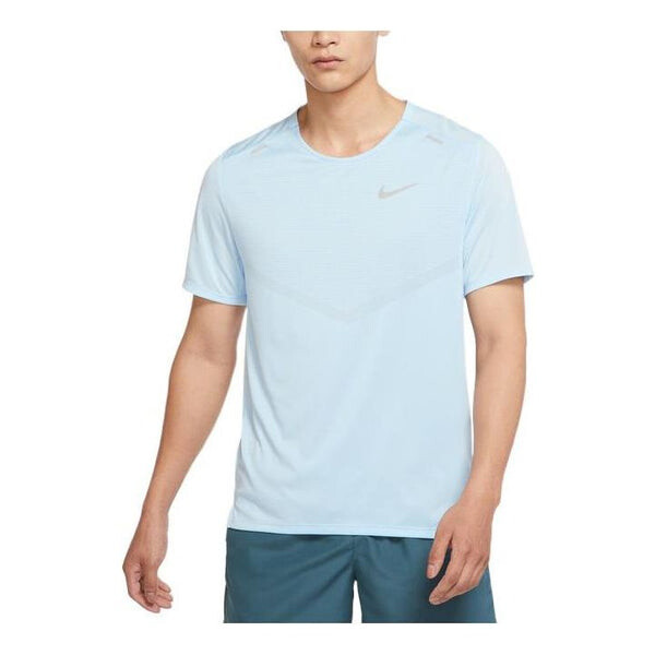 

Футболка Men's Nike Dri-FIT Rise 365 Back Blue T-Shirt DX6146-441, синий