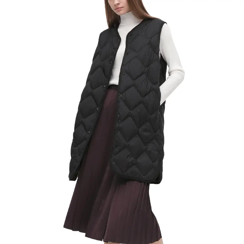 

Удлиненный жилет на пуху Uniqlo Ultra light down, черный