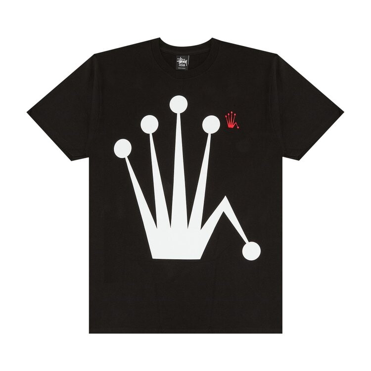 

Футболка Stussy Big Crown 'Black', черный