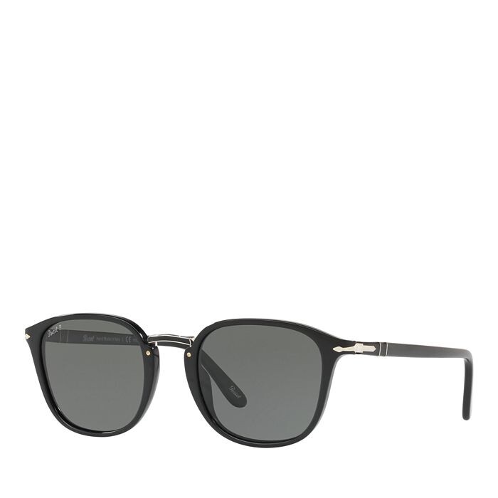 

Поляризационные круглые солнцезащитные очки Persol, 53 мм, черный