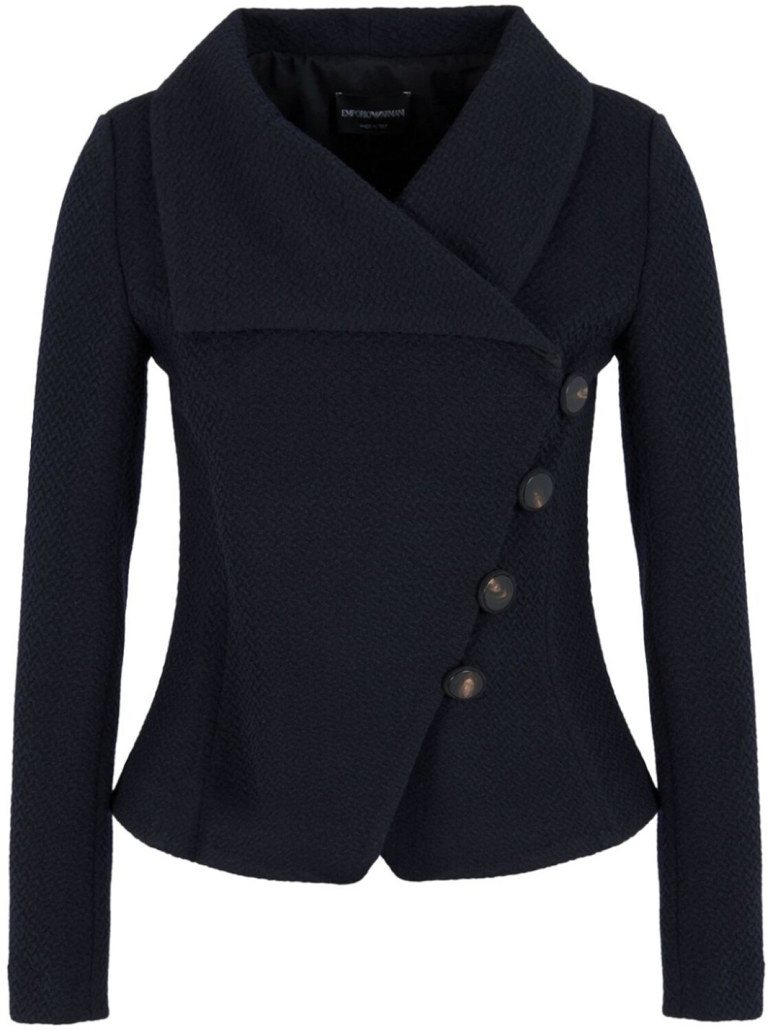 

Emporio Armani жаккардовая куртка из джерси с тиснением, синий