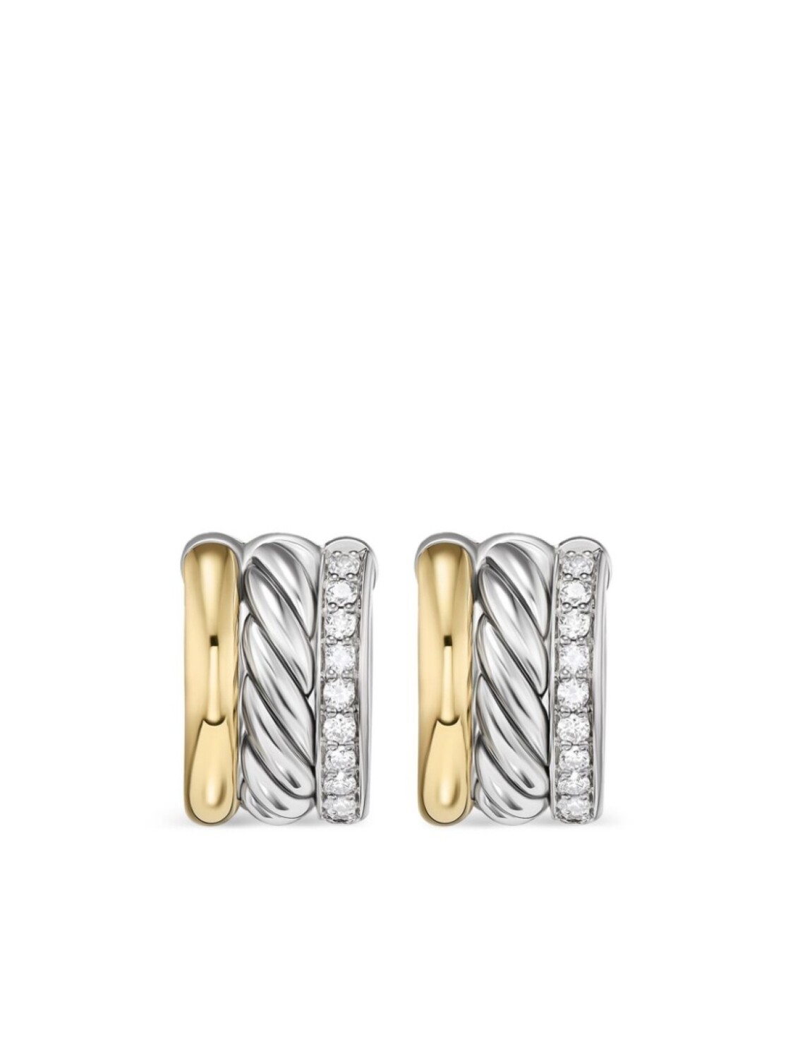 

Серьги DY Mercer из желтого золота с бриллиантами David Yurman, серебряный