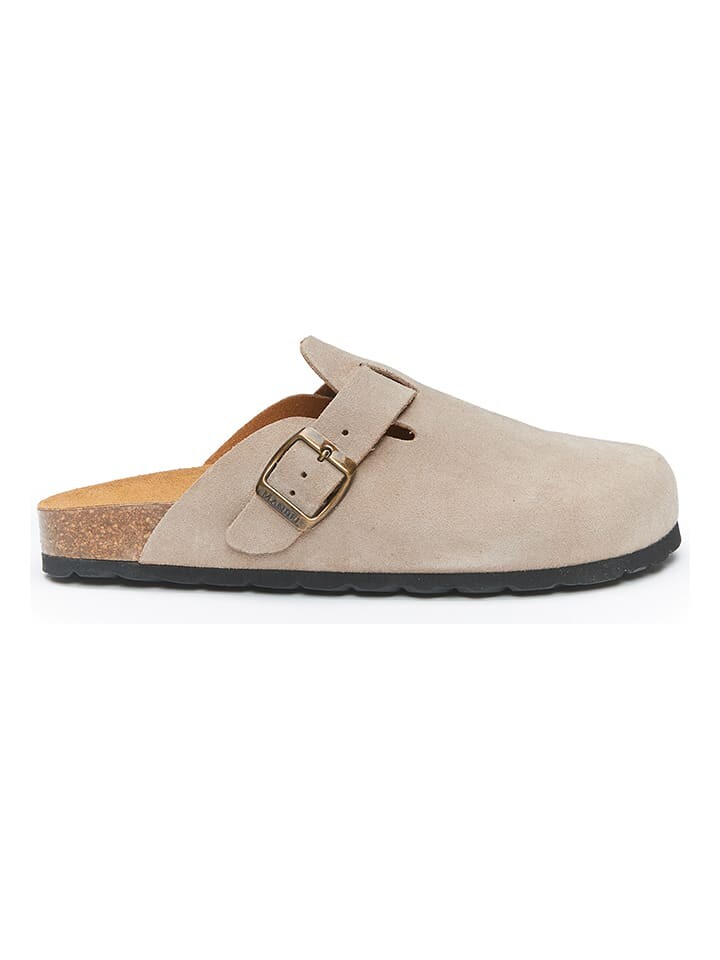 

Тапочки Mandel Leder Clogs, серо-коричневый